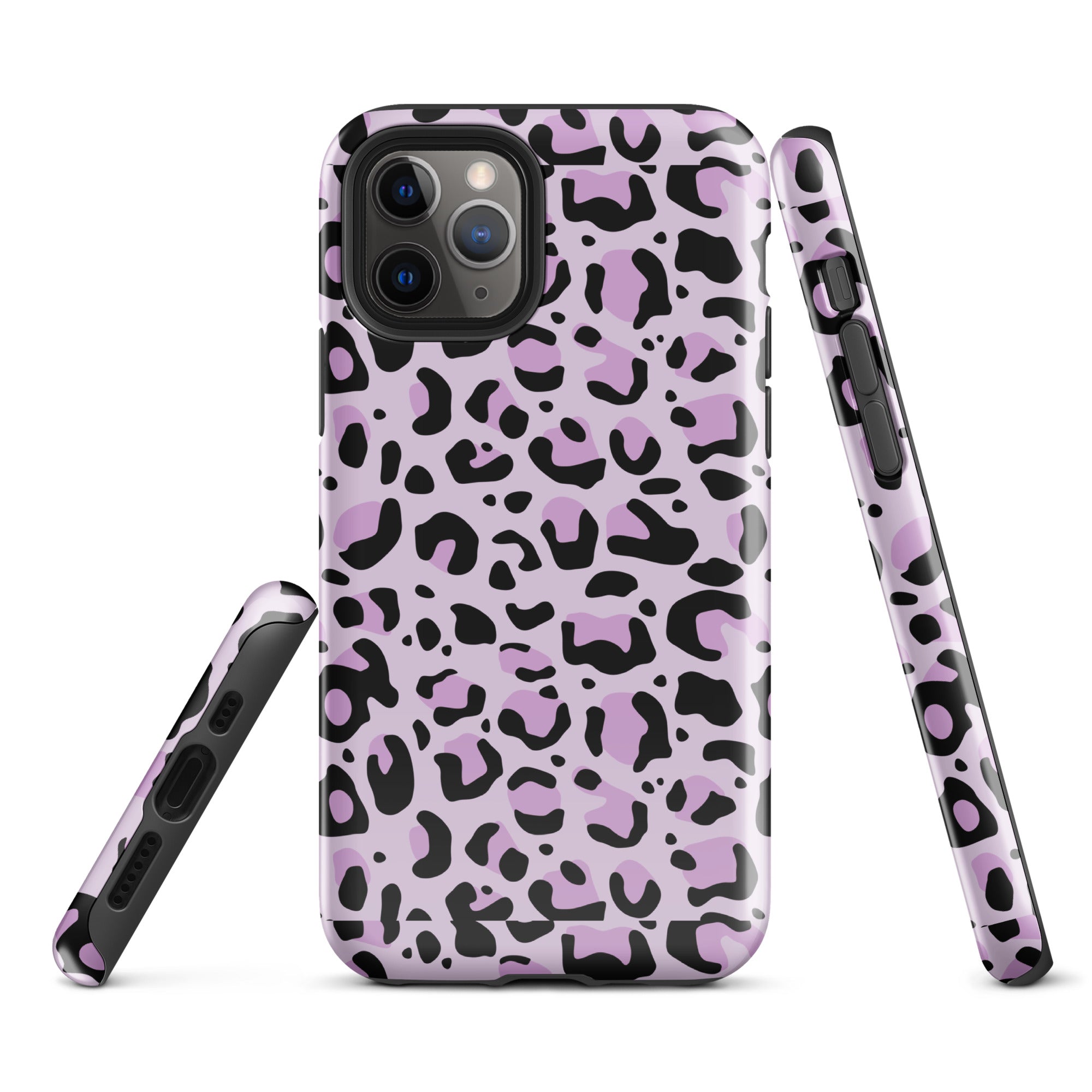 Coque d'iPhone® rigide Léopard mauve