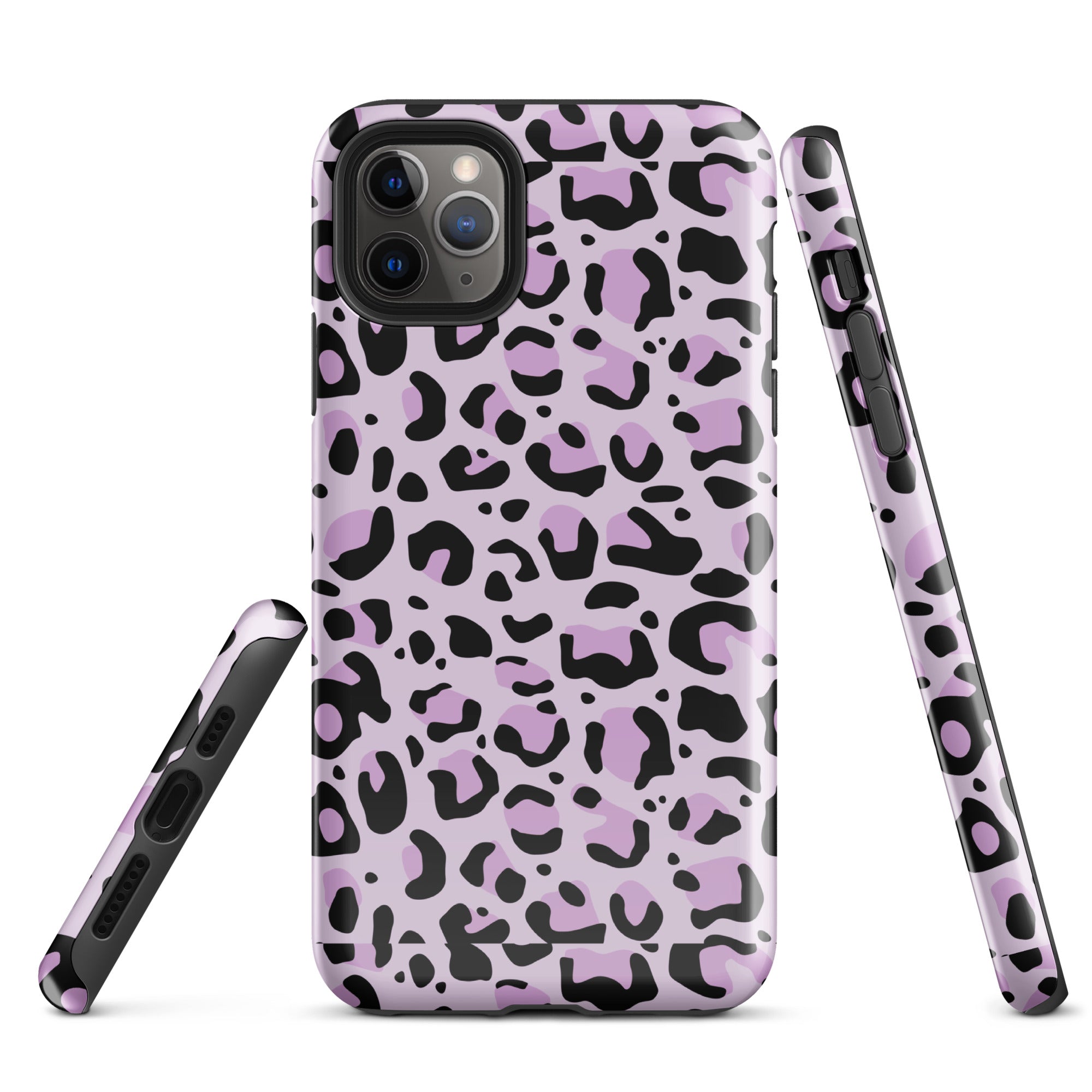 Coque d'iPhone® rigide Léopard mauve