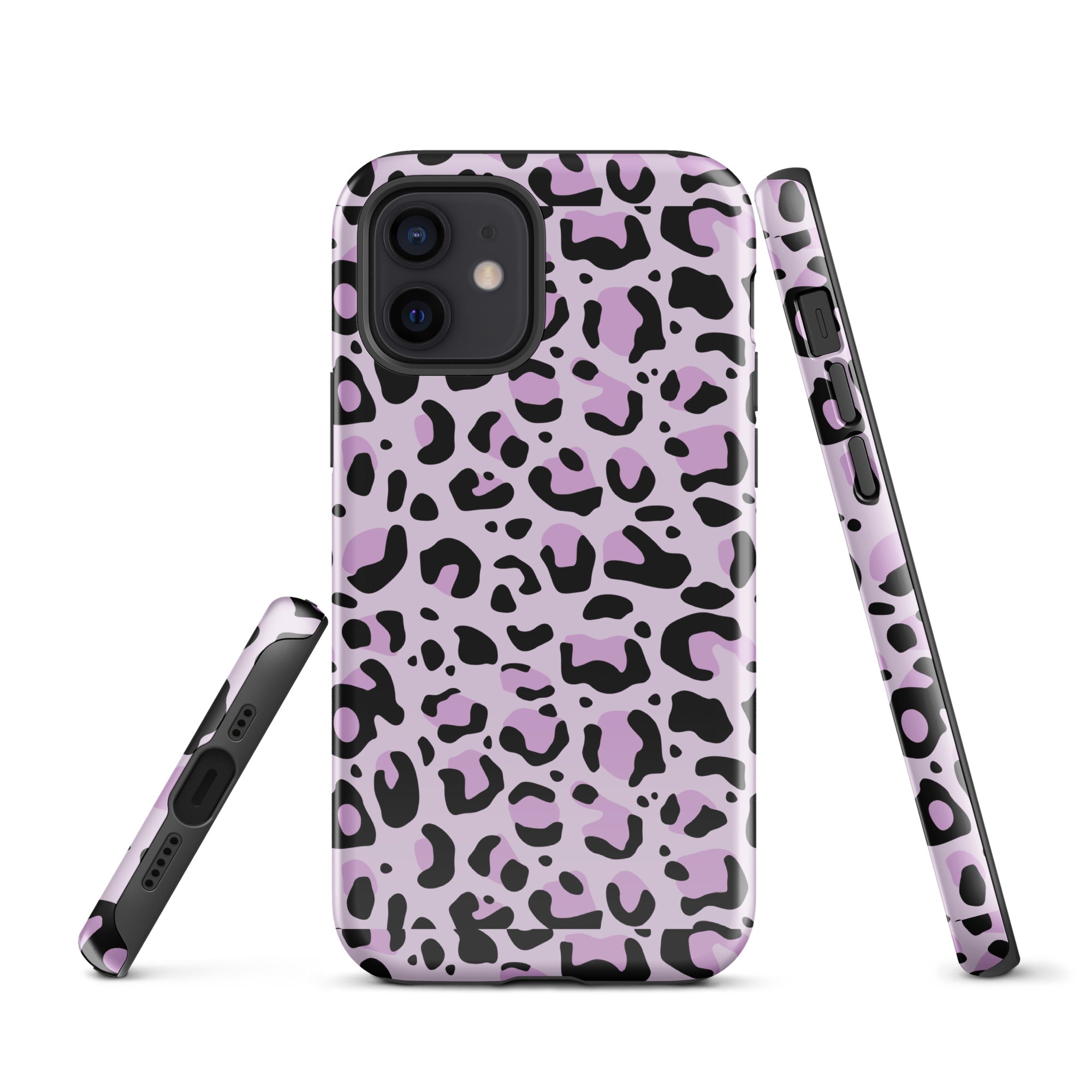 Coque d'iPhone® rigide Léopard mauve