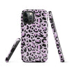 Coque d'iPhone® rigide Léopard mauve