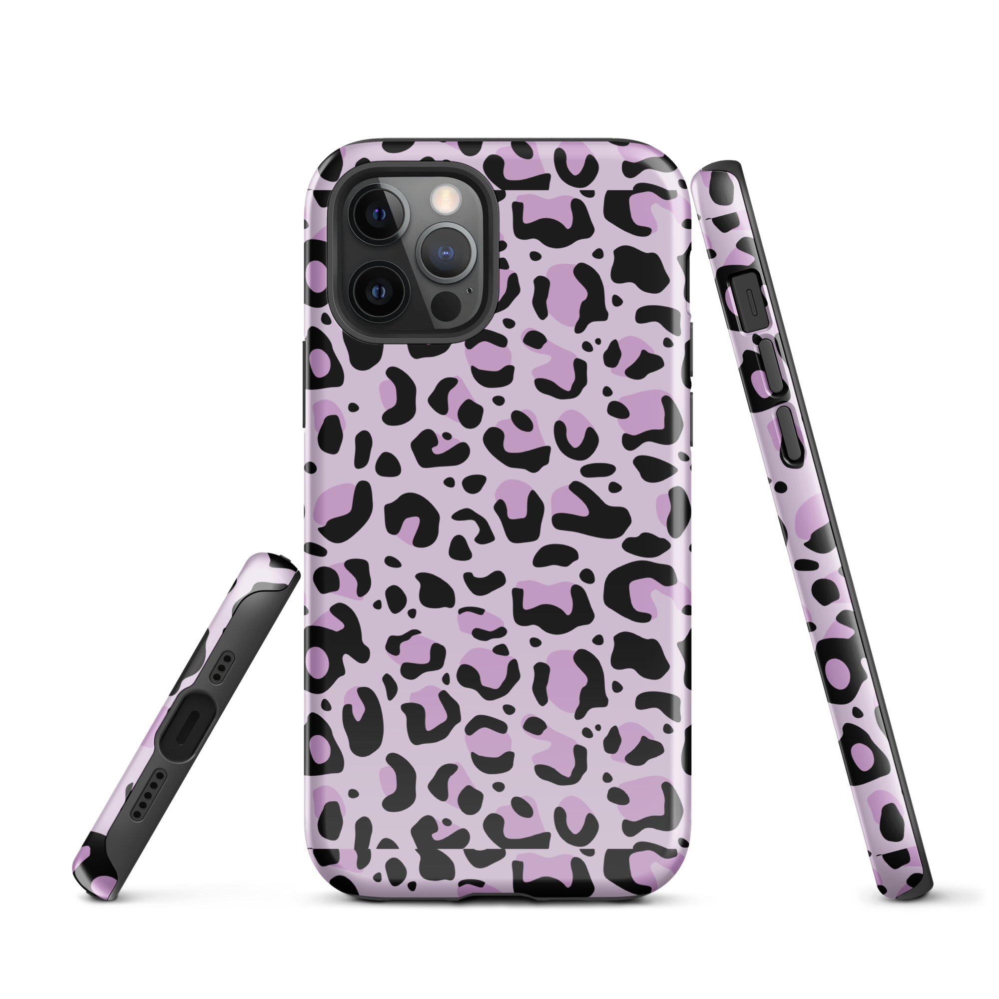 Coque d'iPhone® rigide Léopard mauve