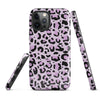 Coque d'iPhone® rigide Léopard mauve