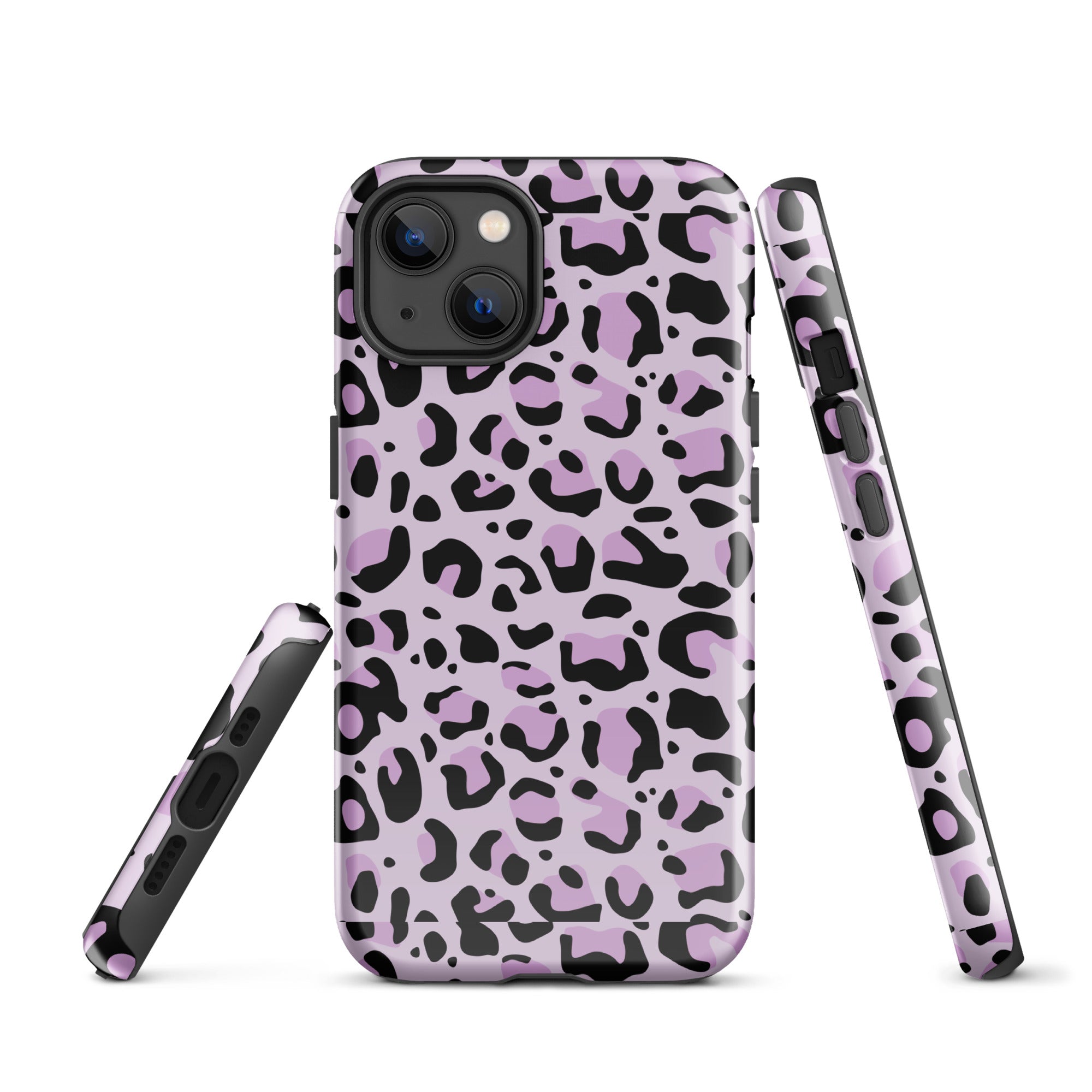 Coque d'iPhone® rigide Léopard mauve