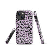 Coque d'iPhone® rigide Léopard mauve