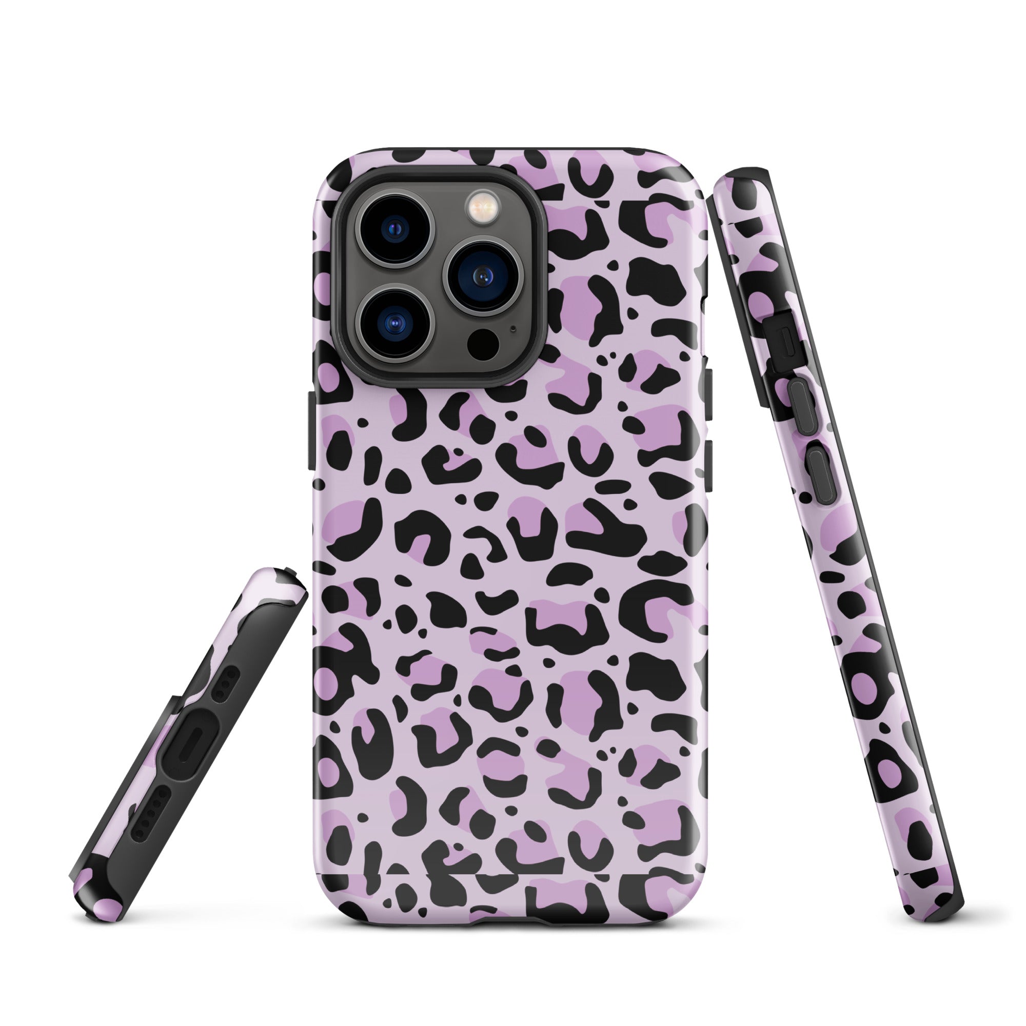 Coque d'iPhone® rigide Léopard mauve