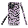 Coque d'iPhone® rigide Léopard mauve
