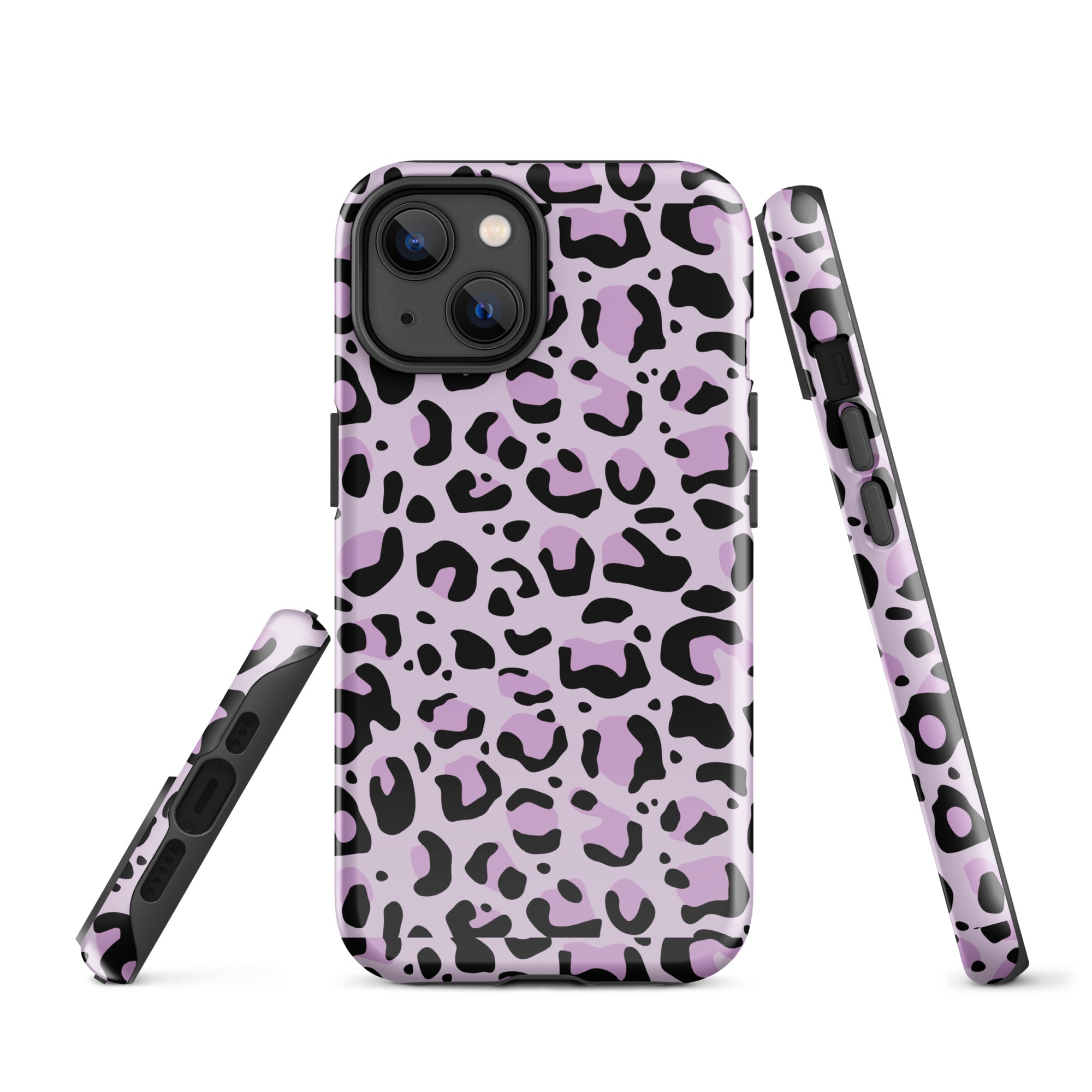 Coque d'iPhone® rigide Léopard mauve