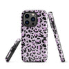 Coque d'iPhone® rigide Léopard mauve