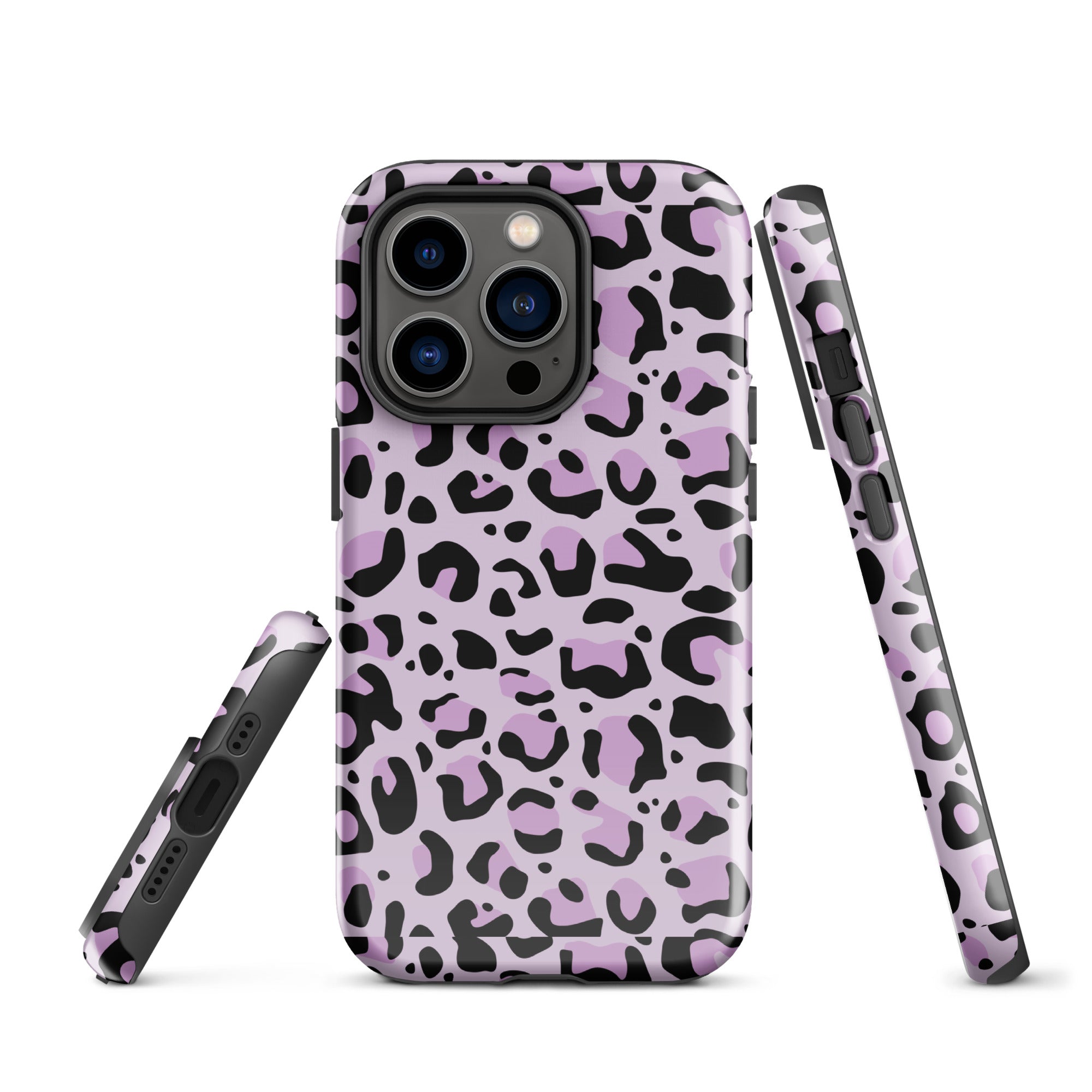 Coque d'iPhone® rigide Léopard mauve