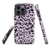 Coque d'iPhone® rigide Léopard mauve