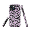 Coque d'iPhone® rigide Léopard mauve