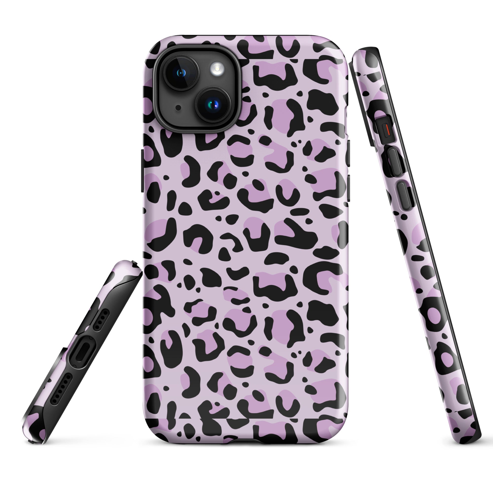 Coque d'iPhone® rigide Léopard mauve