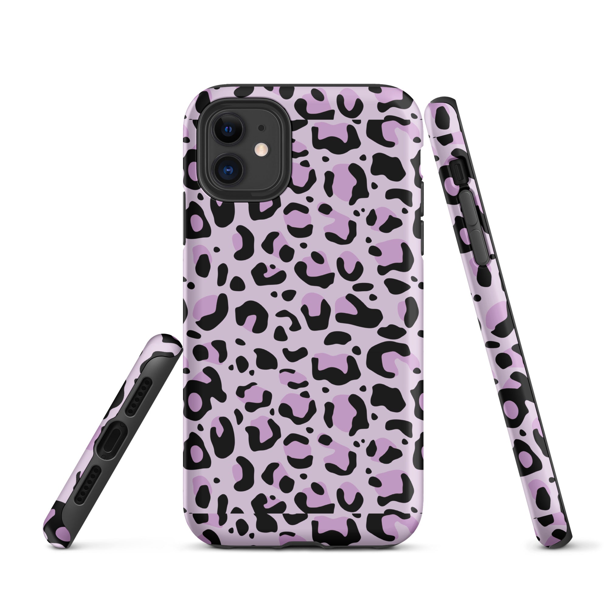 Coque d'iPhone® rigide Léopard mauve