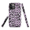 Coque d'iPhone® rigide Léopard mauve