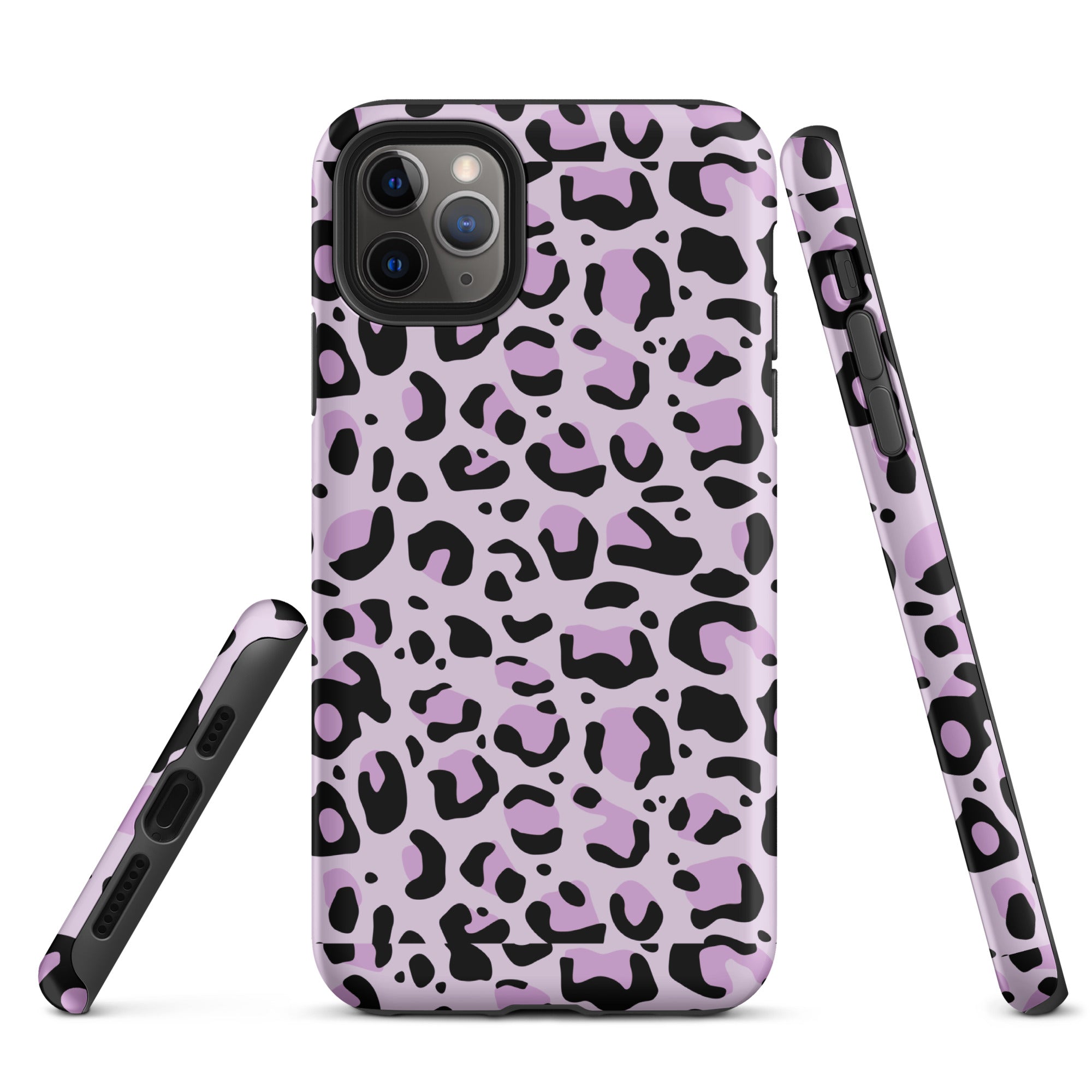 Coque d'iPhone® rigide Léopard mauve