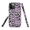 Coque d'iPhone® rigide Léopard mauve