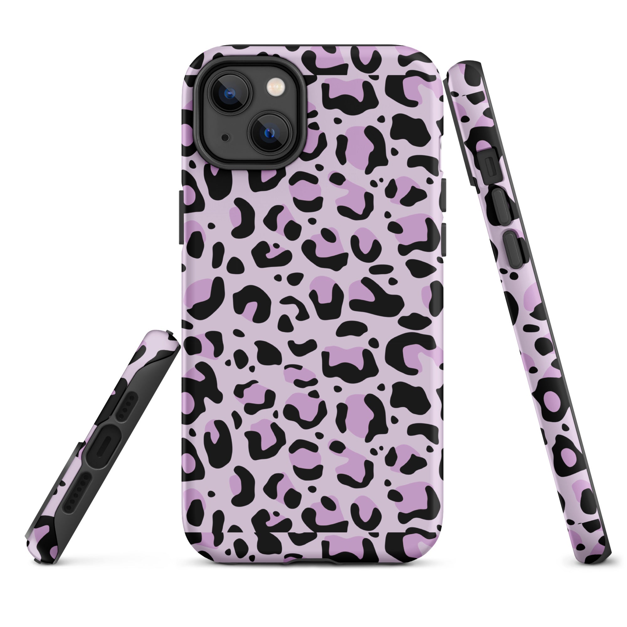 Coque d'iPhone® rigide Léopard mauve