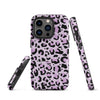 Coque d'iPhone® rigide Léopard mauve