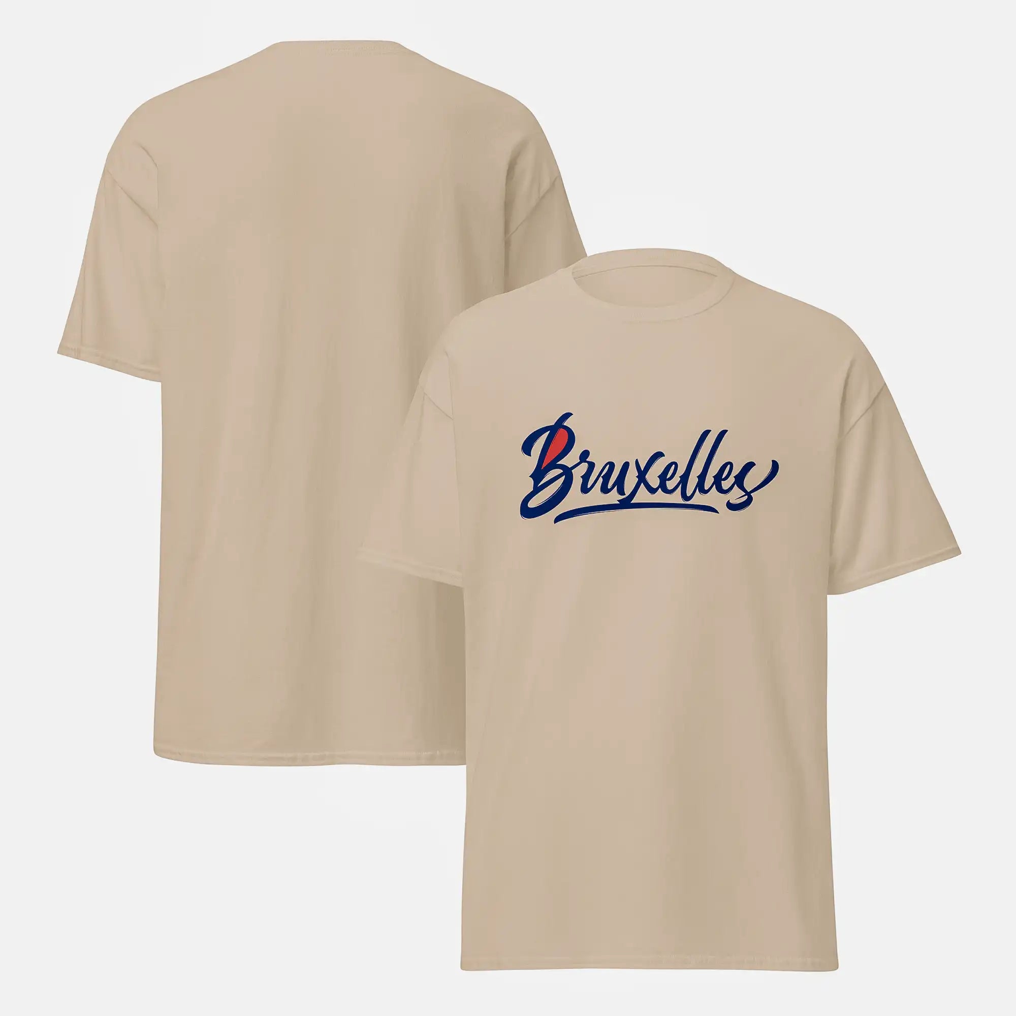 teeshirt bruxelles belge beige