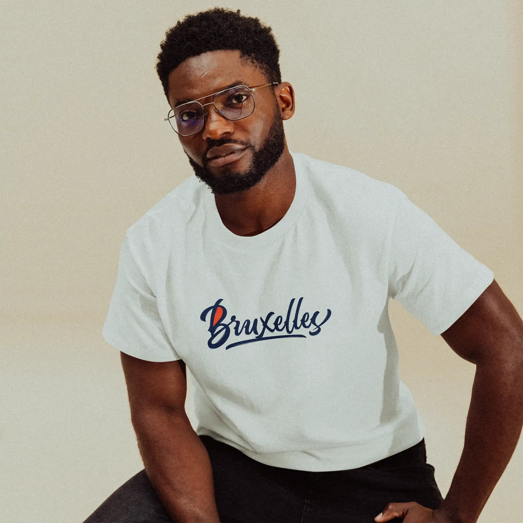 tshirt belge bruxelles bxl blanc