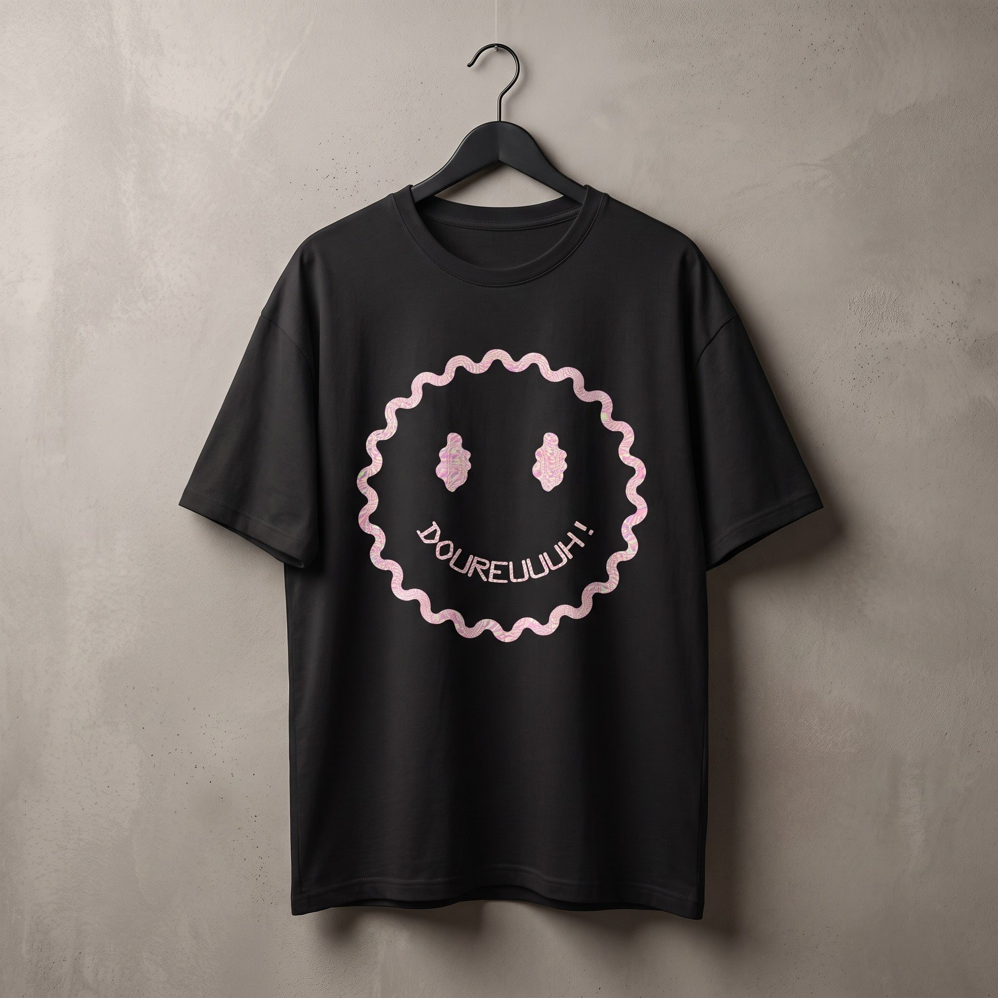 T-shirt Dour Festival DOUREUUUH coton bio 200g sur cintre, coupe oversize