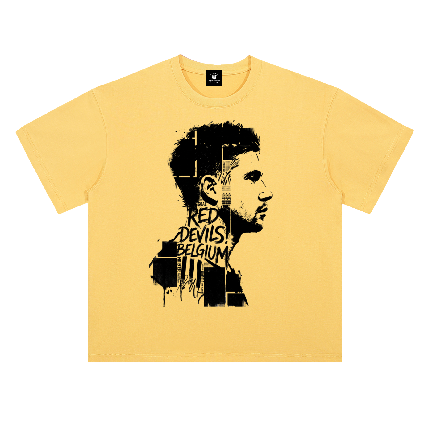 T-shirt Kevin De Bruyne Red Devils Belgique – Édition Jaune Citron CM 2026