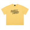 T-shirt Romelu Lukaku Red Devils jaune citron - lettrage, vue de face