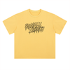 T-shirt Lukaku Red Devils jaune citron - lettrage Romelu Lukaku, vue de face