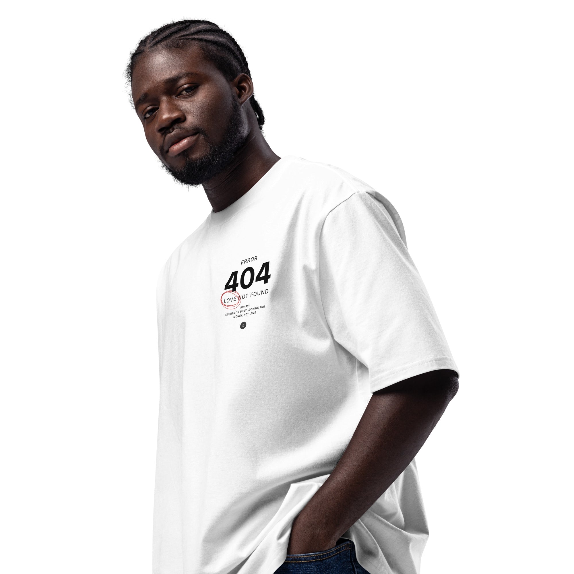 T-shirt minimaliste streetwear luxe Error 404