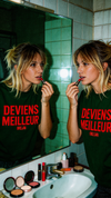 T-shirt Orelsan citation Deviens Meilleur, effet miroir La Fuite en Avant