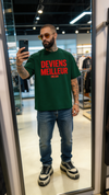 T-shirt Orelsan Deviens Meilleur porté, style streetwear oversized