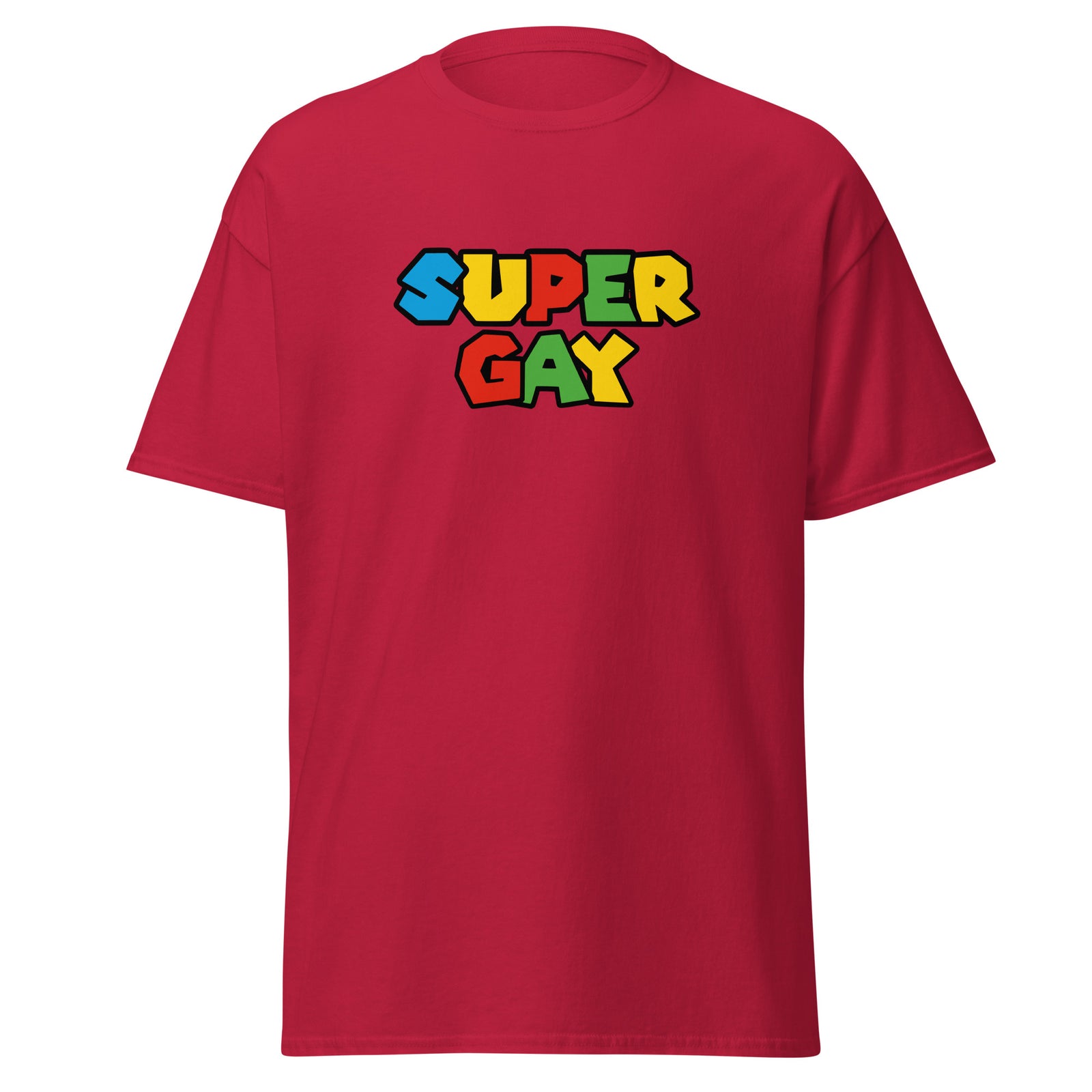 T-shirt Parodie Super Mario "Super Gay"