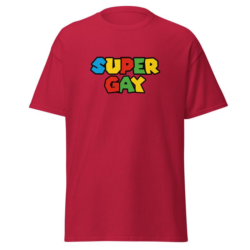 T-shirt Parodie Super Mario "Super Gay"