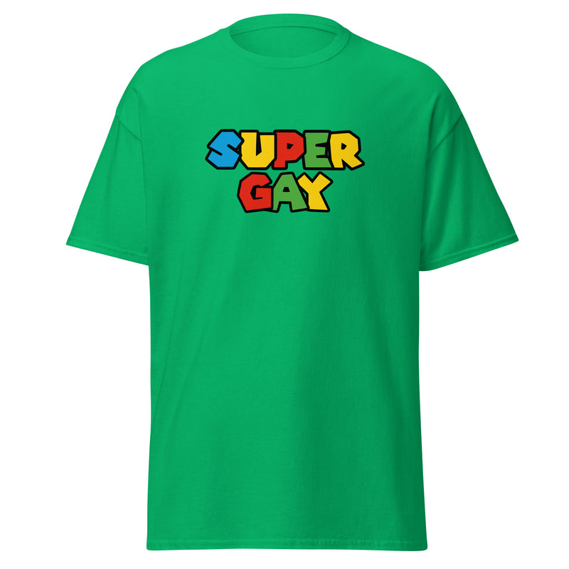 T-shirt Parodie SUper Mario "Super Gay"
