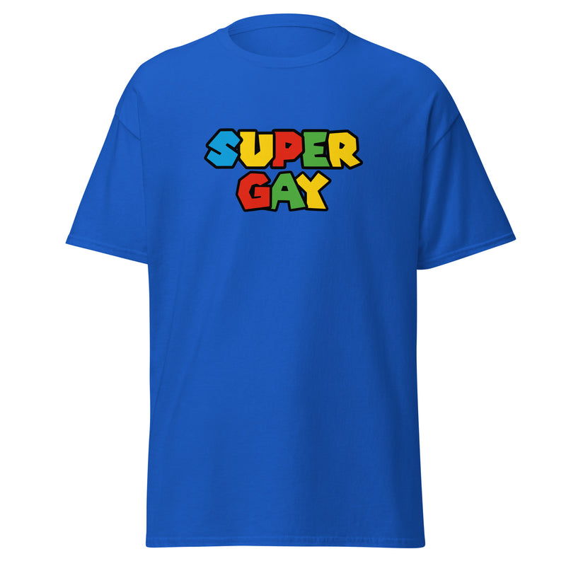 T-shirt parodie Super Mario " Super Gay"