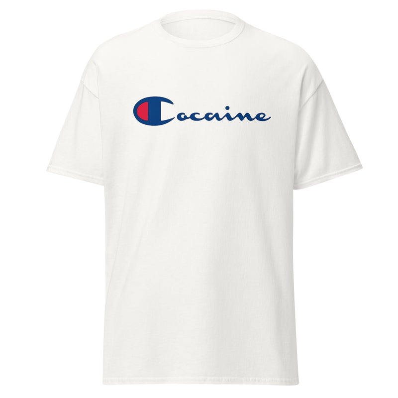 T-shirt unisexe - Parodie Champion "Cocaïne"
