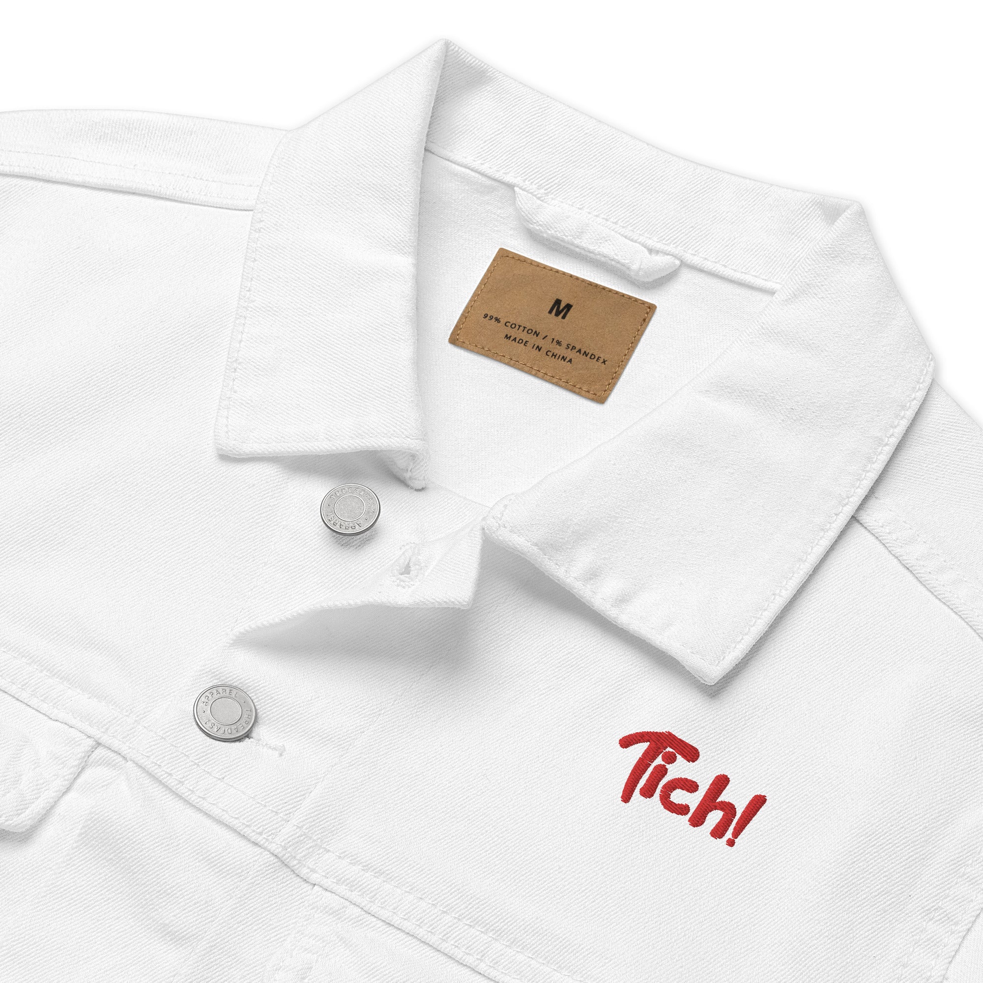 Veste en jeans brodée (3 couleurs) - Tich !