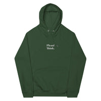 Pull à capuche - Please Think (Vert)