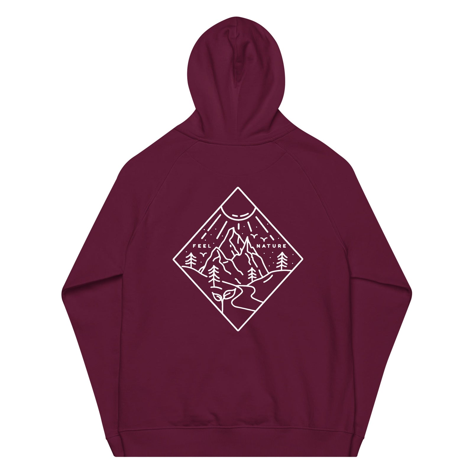 Pull à capuche - Please Think. (Bordeaux)