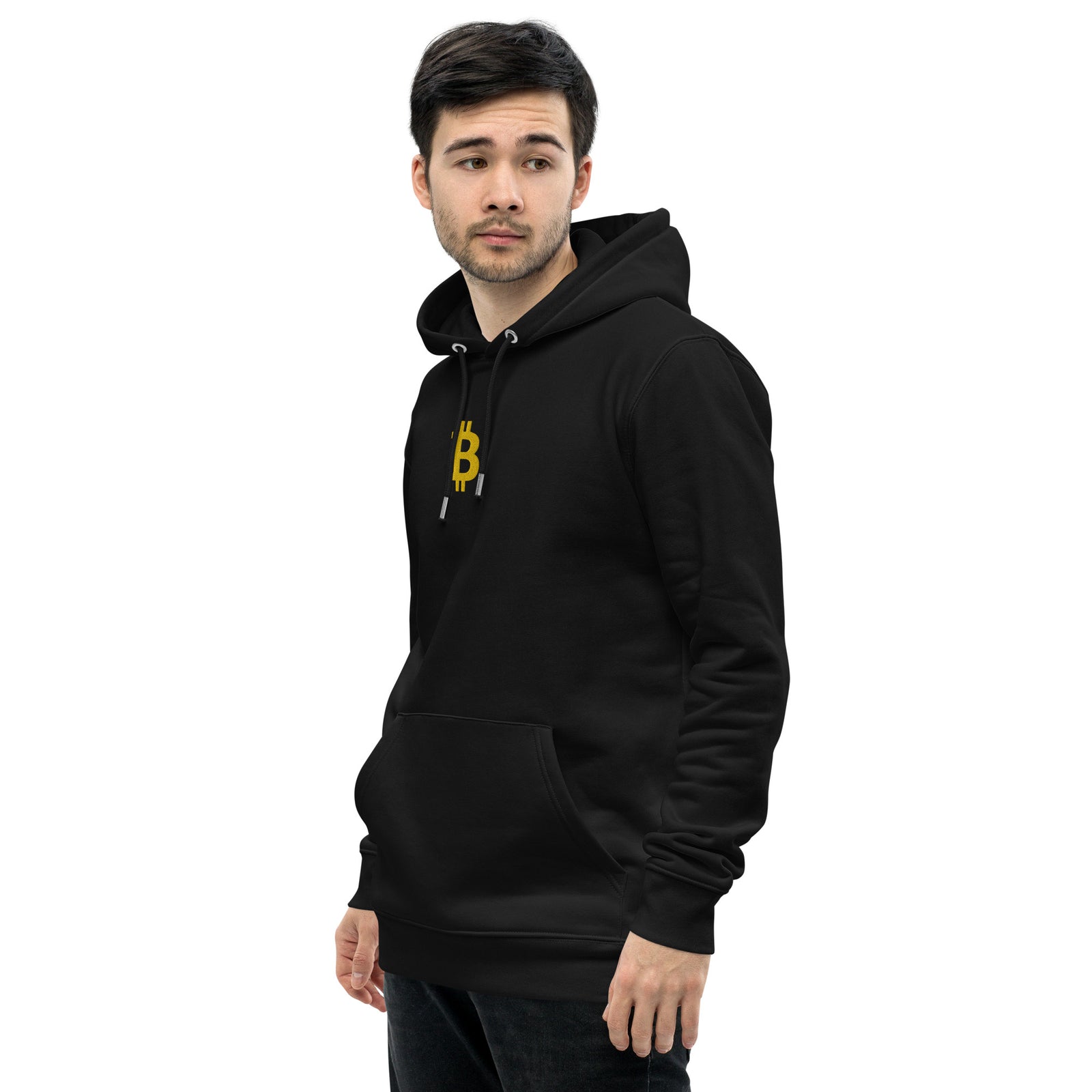 Sweat écologique noir unisexe brodé - "BITCOIN"