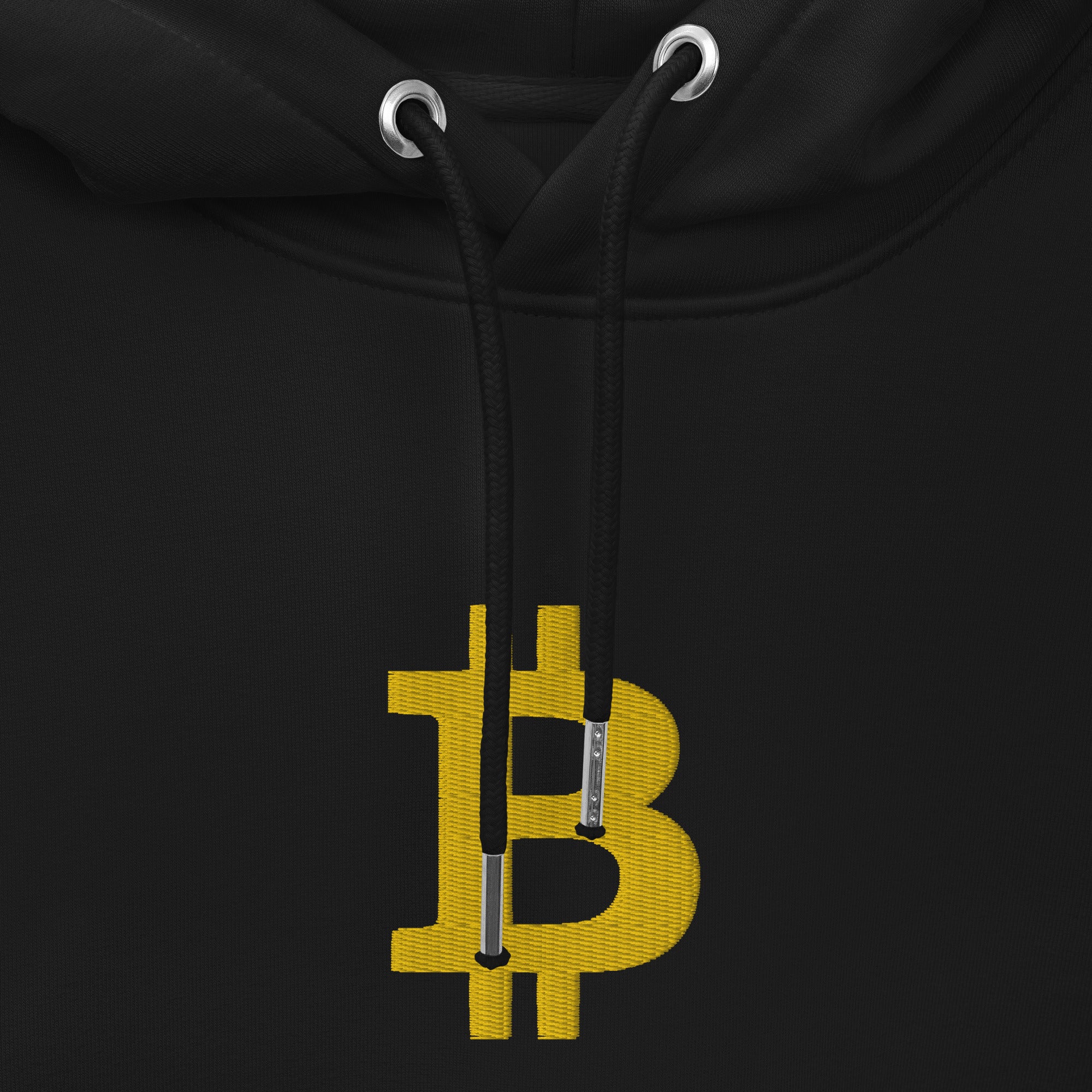 Sweat écologique noir unisexe brodé - "BITCOIN"