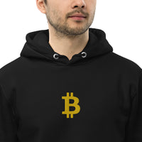 Sweat écologique noir unisexe brodé - "BITCOIN"