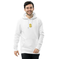 Sweat écologique blanc unisexe brodé - "BITCOIN"