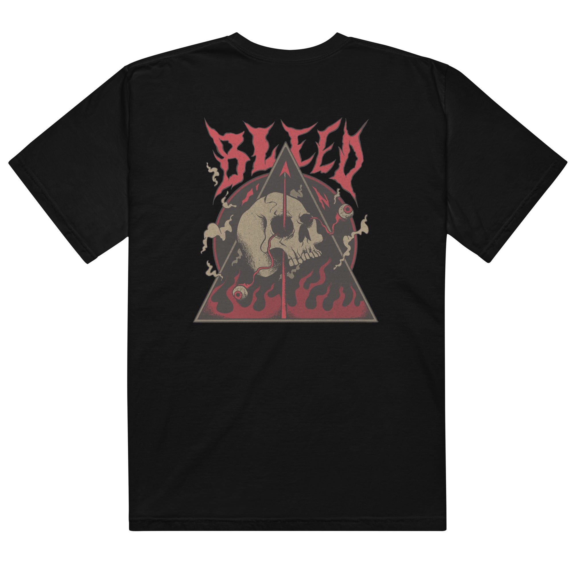 T-shirt homme satanic teinté lourd - skeleton in hell