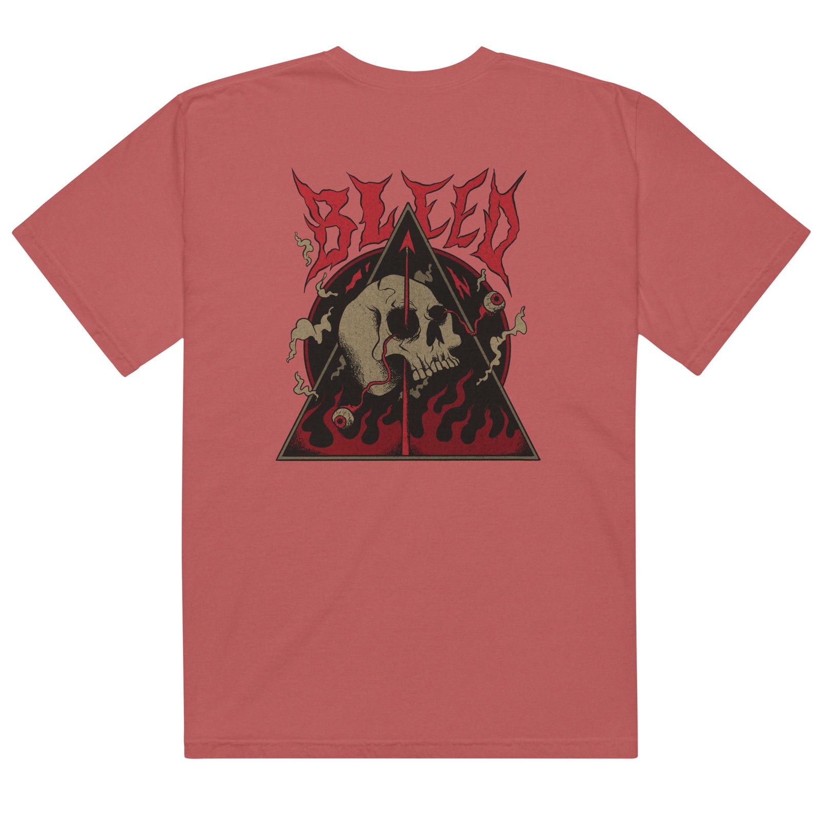 T-shirt homme satanic teinté lourd - skeleton in hell