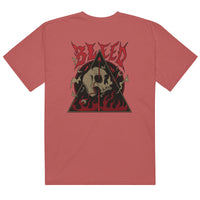 T-shirt homme satanic teinté lourd - skeleton in hell