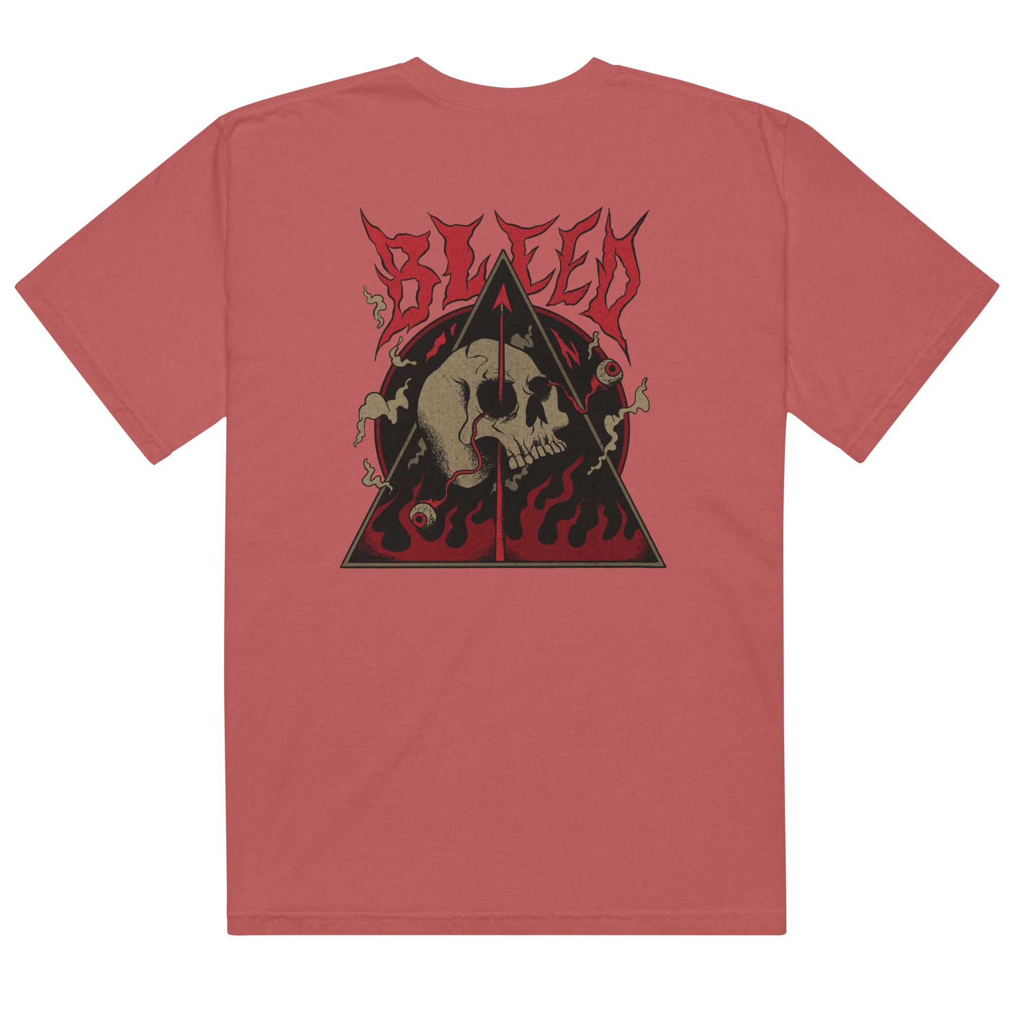 T-shirt homme satanic teinté lourd - skeleton in hell