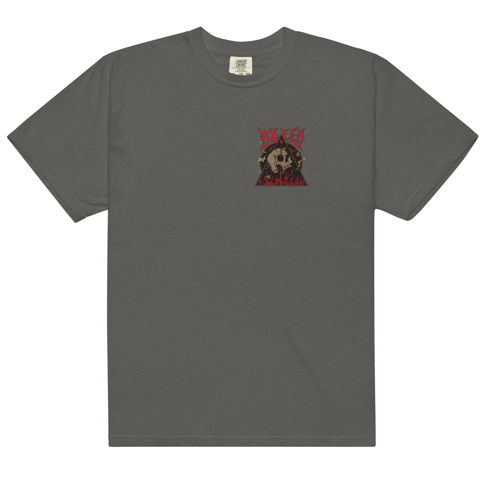 T-shirt homme satanic teinté lourd - skeleton in hell
