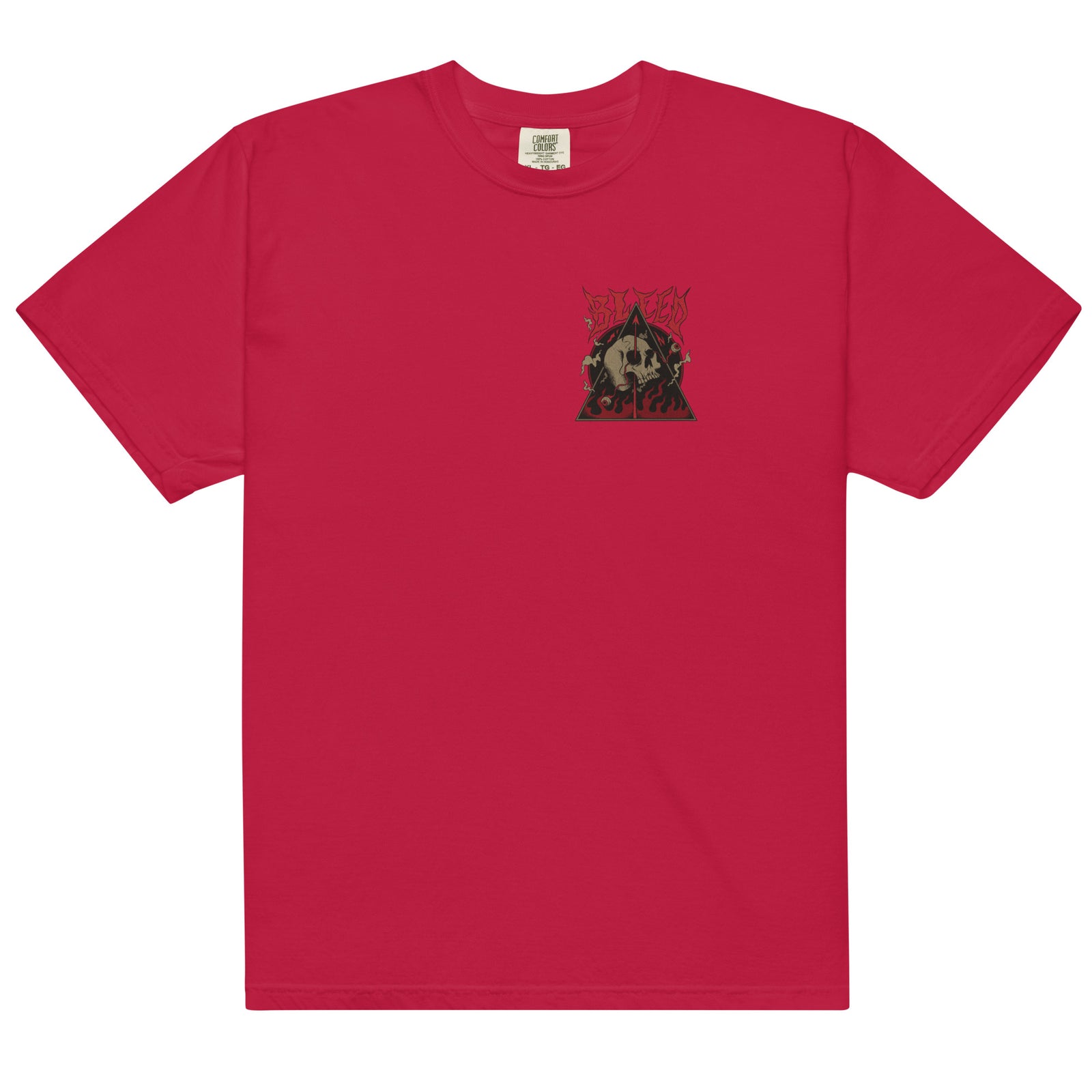 T-shirt homme satanic teinté lourd - skeleton in hell