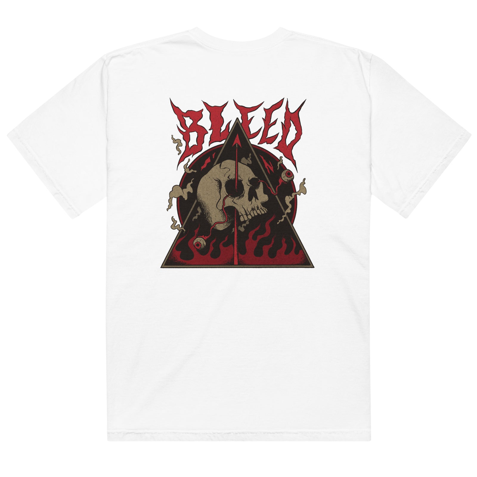 T-shirt homme satanic teinté lourd - skeleton in hell